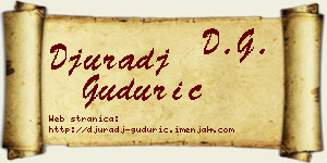 Đurađ Gudurić vizit kartica